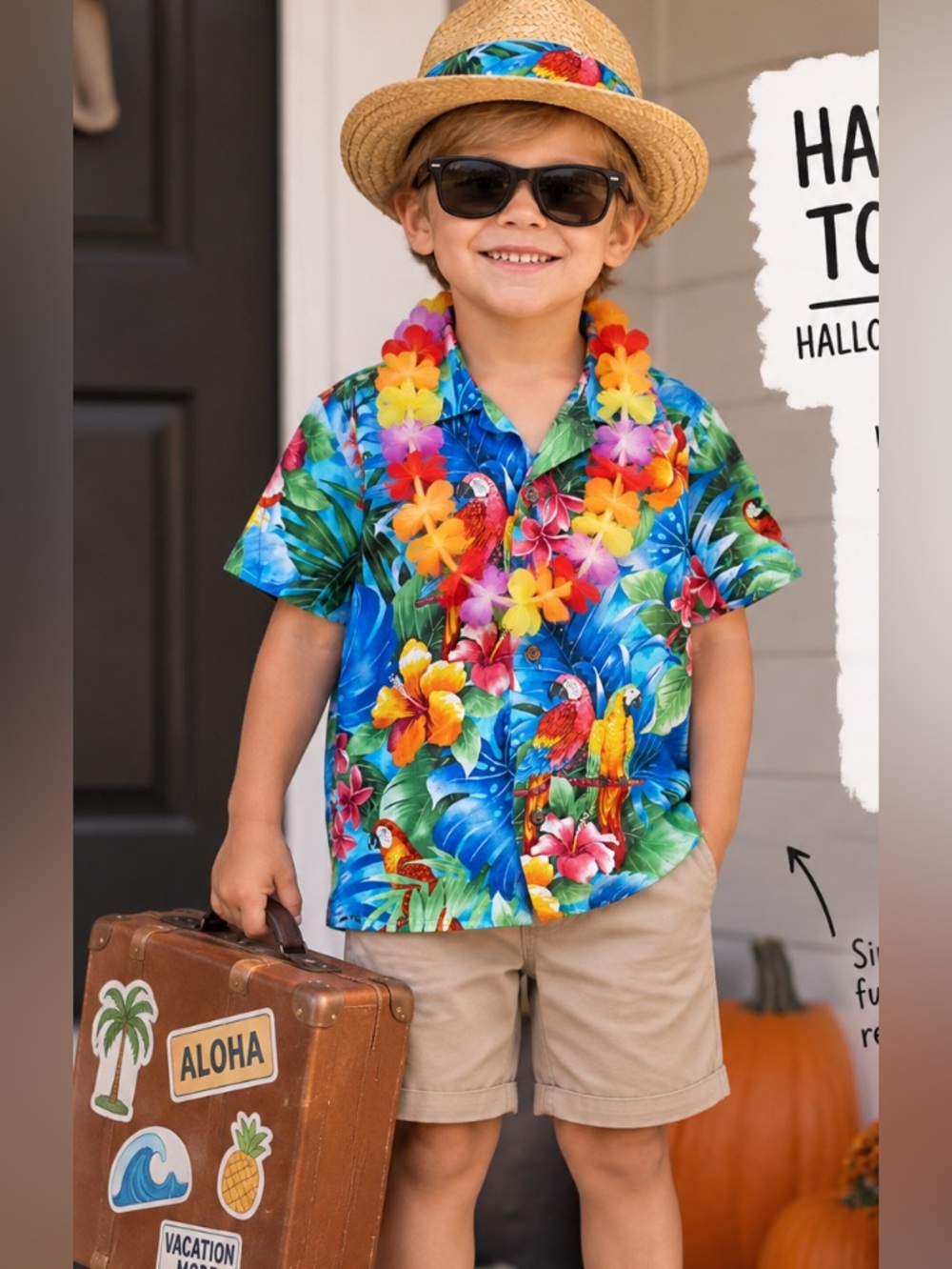 🎃 Hawaiian 🌺 print button down shirt 🎃